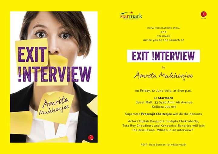 Book Launch Of Exit Interview By Author Amrita Mukherjee At Starmark Quest Mall On 12 June 2015