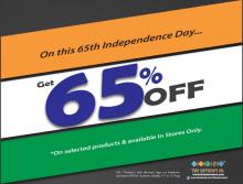 The Nature's Co Independence Day Offer - 65% off from 11 to 15 August 2012