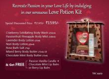Recreate Passion in your love life by Indulging in The Nature's Co Love Potion Kit