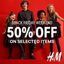 #HMBlackFriday Weekend - Get 50% off on selected items 