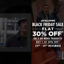 Black Friday Sale at Jack & Jones  23rd - 29th November 2020