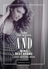 For the 3rd time in a row AND has bagged the Best Ladies Western Wear Award at the Shoppers Stop Pinnacle Awards 2012